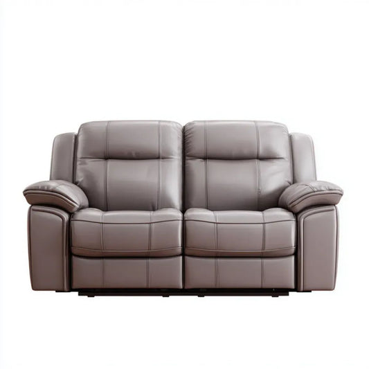 2-osobowa sofa brązowa ze skóry syntetycznej, 170 x 95 x 102 cm